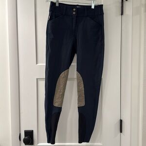 Tailored Sportsman Woman’s Riding Breeches Navy Size 28 Mid Rise Boot Sock